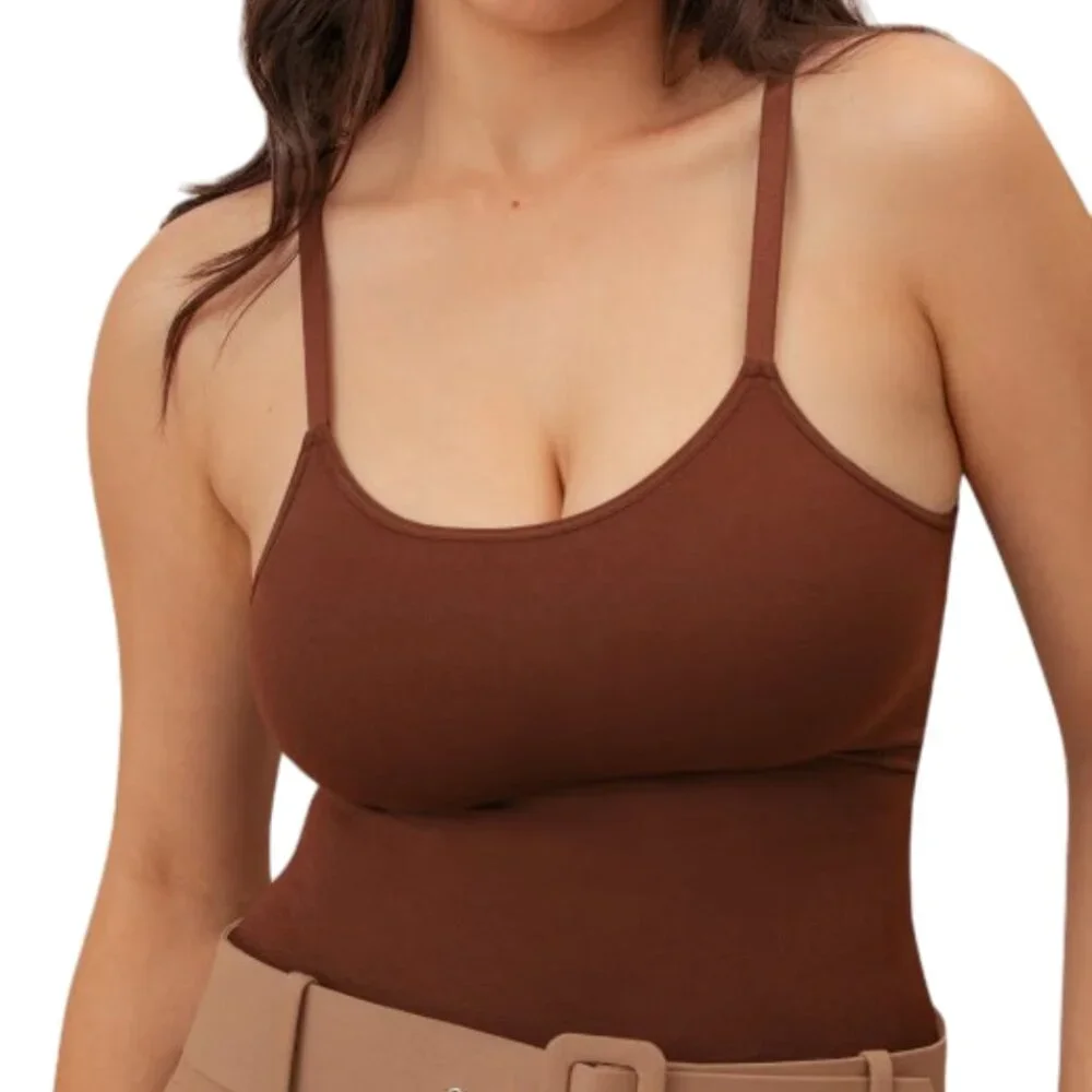 Shapermint | Black Essentials All Day Every Day Scoop Neck Cami | XL - Picture 4 of 13